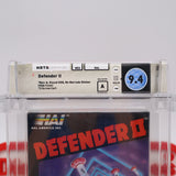 DEFENDER II 2 - ROUND SOQ! WATA GRADED 9.4 A! NEW & Factory Sealed with Authentic H-Seam! (NES Nintendo)