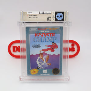 KARATE CHAMP - ROUND SOQ! WATA GRADED 6.0 B+! NEW & Factory Sealed with Authentic H-Seam! (NES Nintendo)