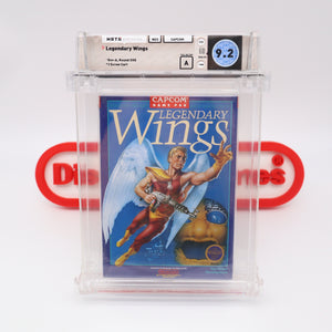 LEGENDARY WINGS with ROUND SOQ! WATA GRADED 9.2 A! NEW & Factory Sealed with Authentic H-Seam! (NES Nintendo)