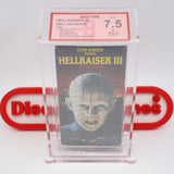 HELLRAISER III 3: HELL ON EARTH - BECKETT GRADED 7.5 A- EX! NEW & Factory Sealed with Authentic V-Overlap Seam! (VHS)