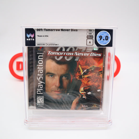 JAMES BOND 007: TOMORROW NEVER DIES - WATA GRADED 9.0 A! NEW & Factory Sealed! (PS1 PlayStation 1)
