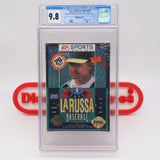 TONY LARUSSA BASEBALL - CGC GRADED 9.8 B+! NEW & Factory Sealed with Authentic Tube Seal! (Sega Genesis)