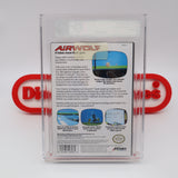 AIRWOLF / AIR WOLF - VGA GRADED 85+ NM+ GOLD! NEW & Factory Sealed with Authentic H-Seam! (NES Nintendo)