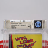 WIN, LOSE OR DRAW - WATA GRADED 9.4 A++! NEW & Factory Sealed with Authentic H-Seam! (NES Nintendo)