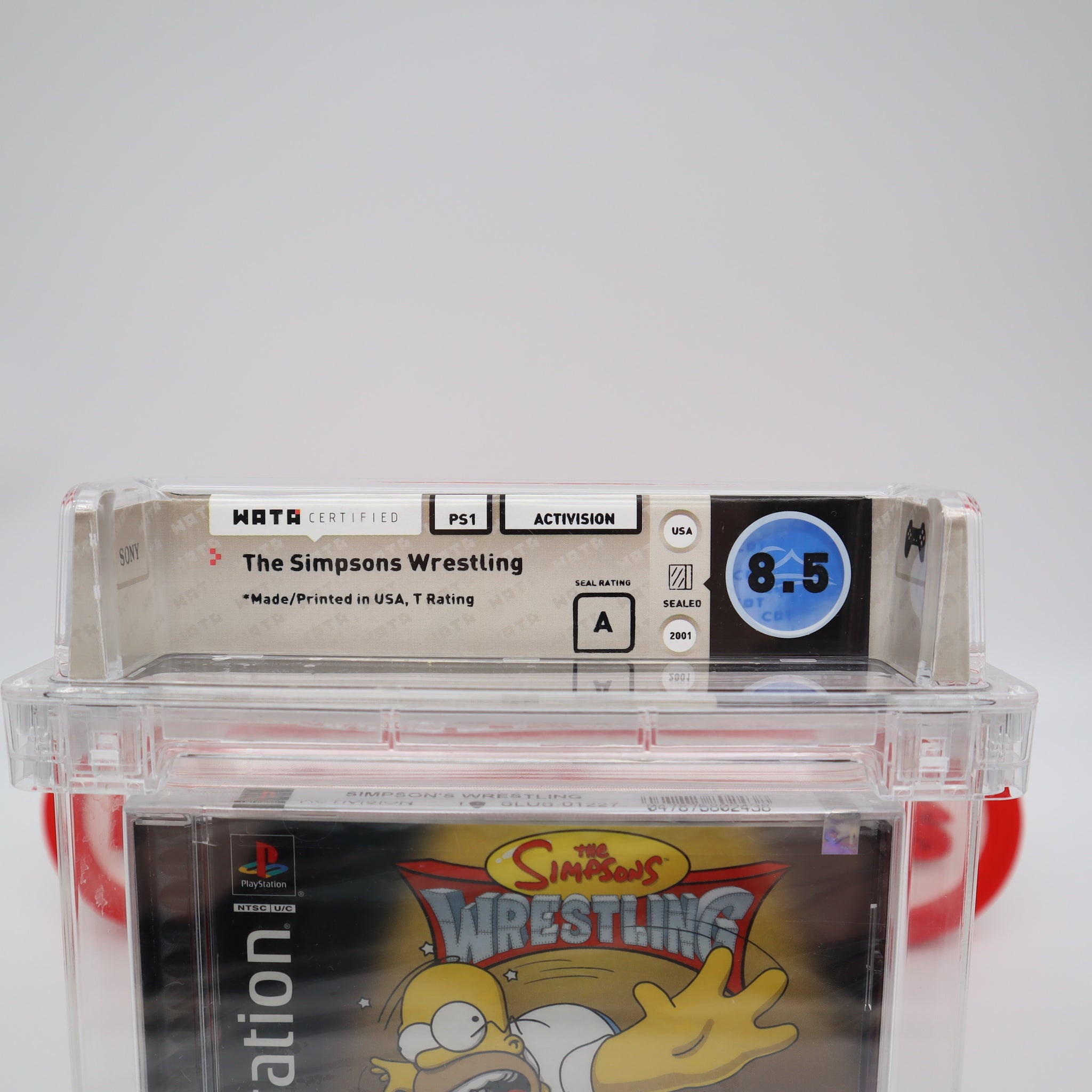 THE SIMPSONS WRESTLING - WATA GRADED 8.5 A! NEW & Factory