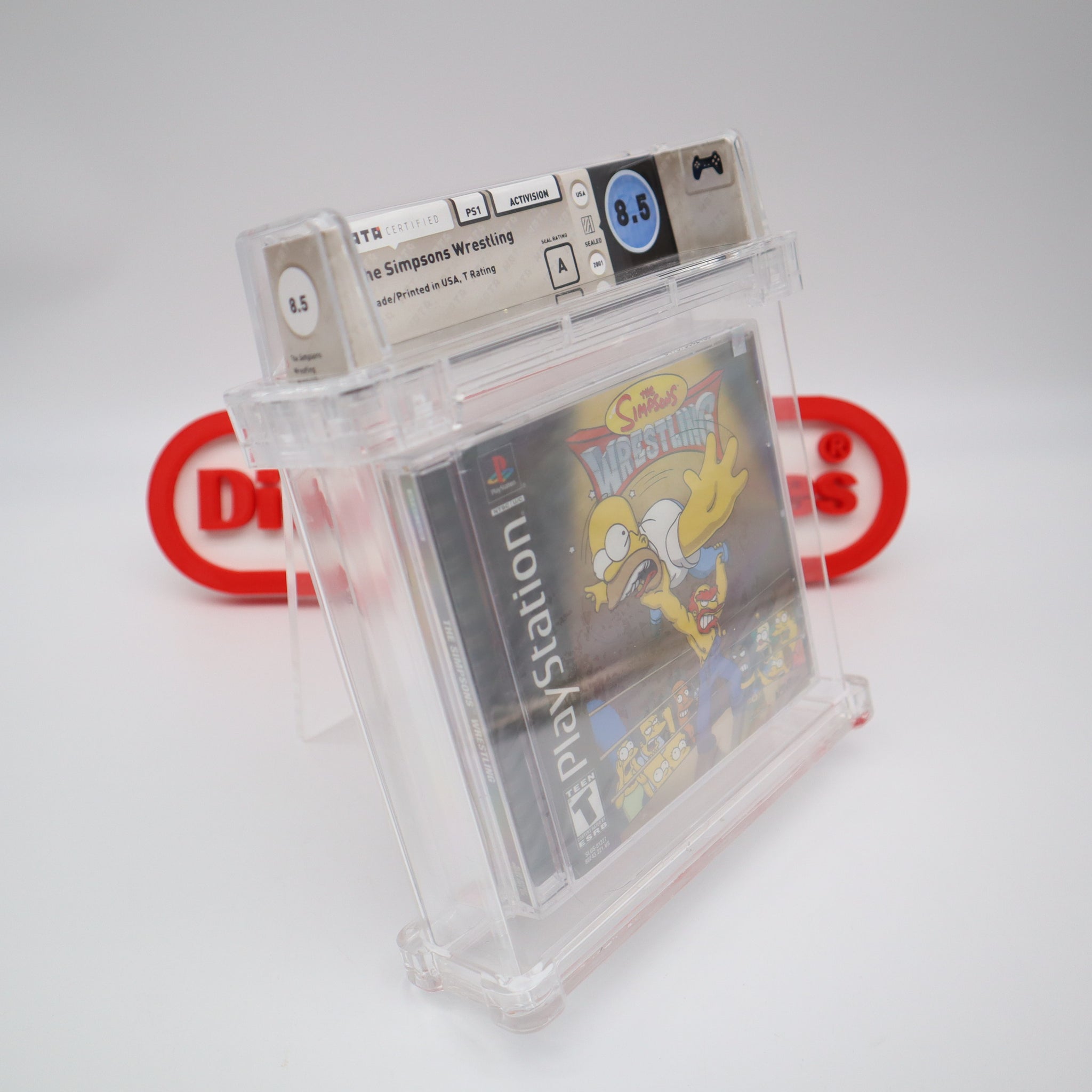 THE SIMPSONS WRESTLING - WATA GRADED 8.5 A! NEW & Factory