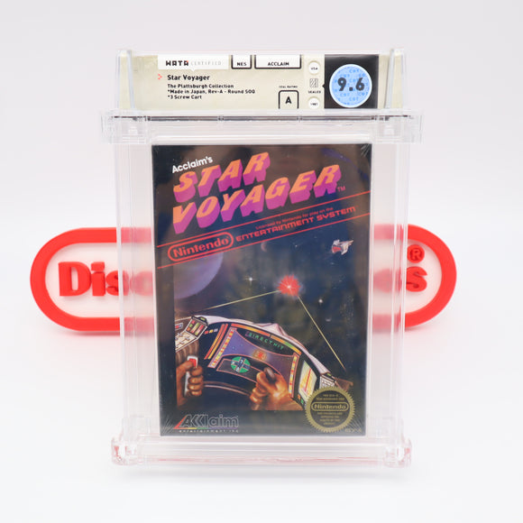 STAR VOYAGER - ROUND SOQ! WATA GRADED 9.6 A! NEW & Factory Sealed with Authentic H-Seam! (NES Nintendo)