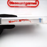 MANIAC MANSION - PAL UKG GRADED 95 MINT UNCIRCULATED! NEW & UNOPENED! (NES Nintendo) Like VGA