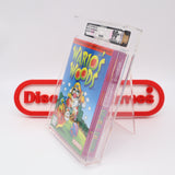 WARIO'S WOODS - VGA GRADED 90+ NM+/MINT UNCIRCUATED GOLD! NEW & Factory Sealed with Authentic H-Seam! (NES Nintendo)