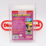 WARIO'S WOODS - VGA GRADED 90+ NM+/MINT UNCIRCUATED GOLD! NEW & Factory Sealed with Authentic H-Seam! (NES Nintendo)