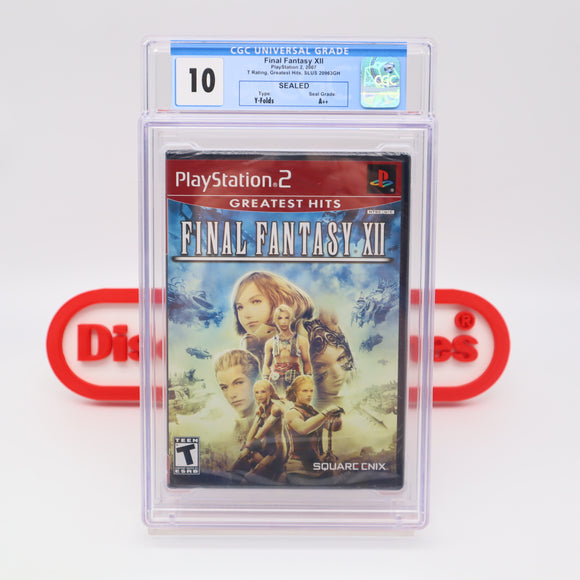 FINAL FANTASY XII 12 - PERFECT GRADED CGC 10 A++! NEW & Factory Sealed! (PS2 PlayStation 2)