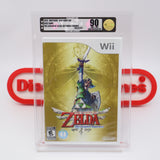THE LEGEND OF ZELDA: SKYWARD SWORD - VGA GRADED 90 MINT UNCIRCULATED GOLD! NEW & Factory Sealed! (Nintendo WII)