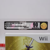THE LEGEND OF ZELDA: SKYWARD SWORD - VGA GRADED 90 MINT UNCIRCULATED GOLD! NEW & Factory Sealed! (Nintendo WII)