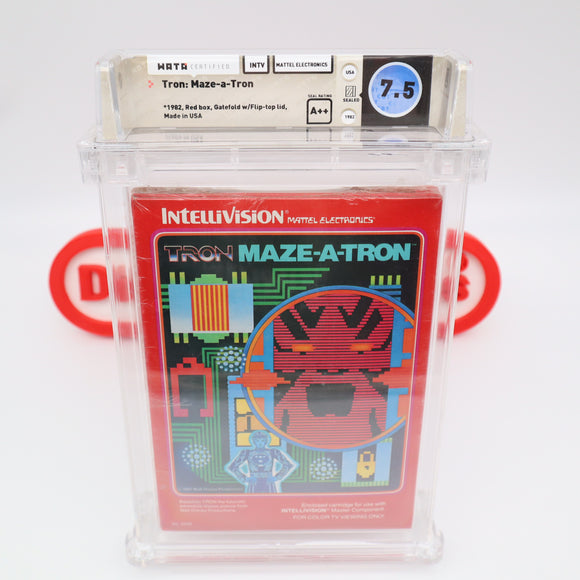 TRON: MAZE-A-TRON - WATA GRADED 7.5 A++! NEW & Factory Sealed! (Intellivision)
