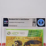 RESIDENT EVIL 5 V: GOLD EDITION - WATA GRADED 9.8 A++! NEW & Factory Sealed! (XBox 360)