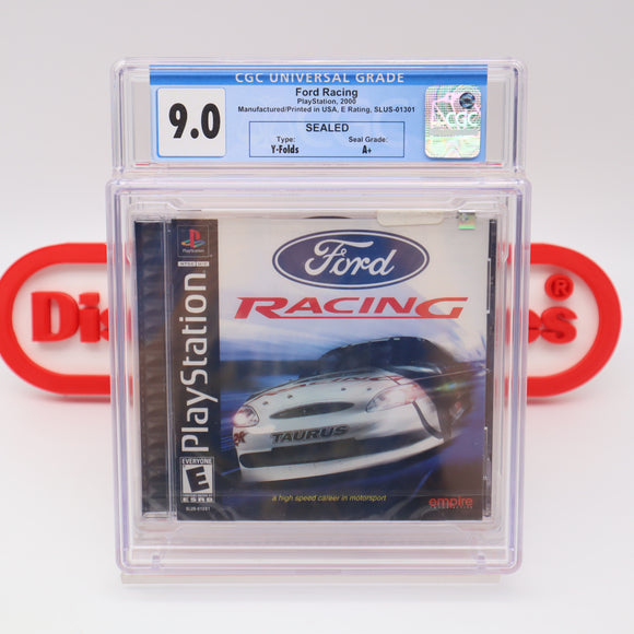FORD RACING - CGC GRADED 9.0 A+! NEW & Factory Sealed! (PS1 PlayStation 1)