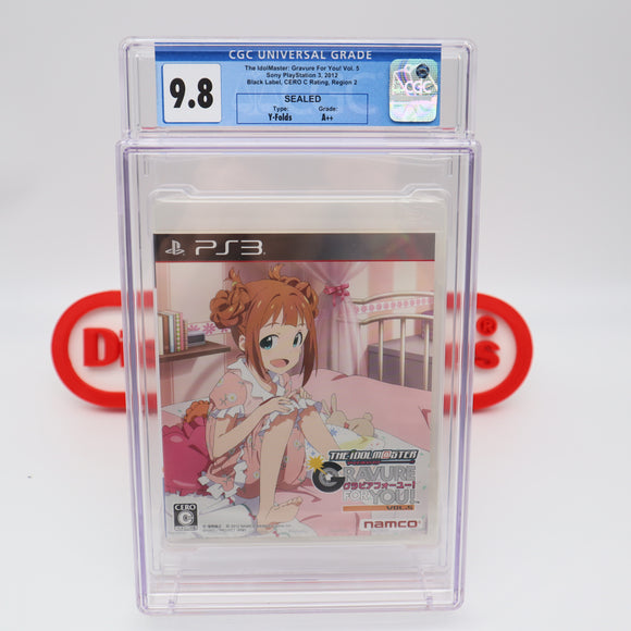 THE IDOLMASTER: GRAVURE FOR YOU! Vol 5 - CGC GRADED 9.8 A++ Japanese! NEW & Factory Sealed! (PS3 PlayStation 3)