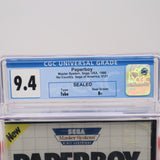 PAPERBOY / PAPER BOY - CGC GRADED 9.4 B+! NEW & Factory Sealed! (SMS Sega Master System)