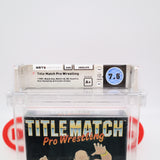 TITLE MATCH PRO WRESTLING - WATA GRADED 7.5 A+! NEW & Factory Sealed! (Atari 2600)