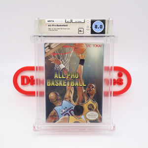 ALL-PRO BASKETBALL - WATA GRADED 8.0 B+! NEW & Factory Sealed with Authentic H-Seam! (NES Nintendo)