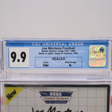 JOE MONTANA FOOTBALL - CGC GRADED 9.9 B+! NEW & Factory Sealed! (SMS Sega Master System)