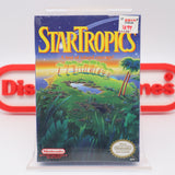 STAR TROPICS 1 I (The Original) - NEW & Factory Sealed with Authentic H-Seam! (NES Nintendo)