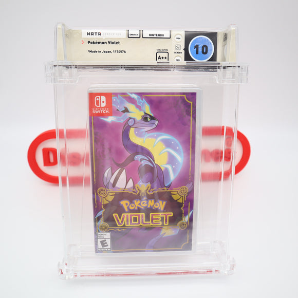 POKEMON VIOLET - PERFECT GRADED WATA 10 A++! NEW & Factory Sealed! (Nintendo Switch)