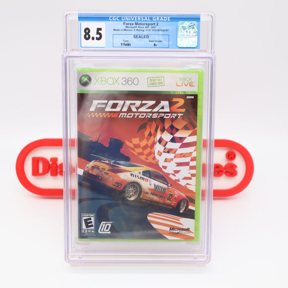 FORZA MOTORSPORT 2 II - CGC GRADED 8.5 A+! NEW & Factory Sealed! (XBox 360)