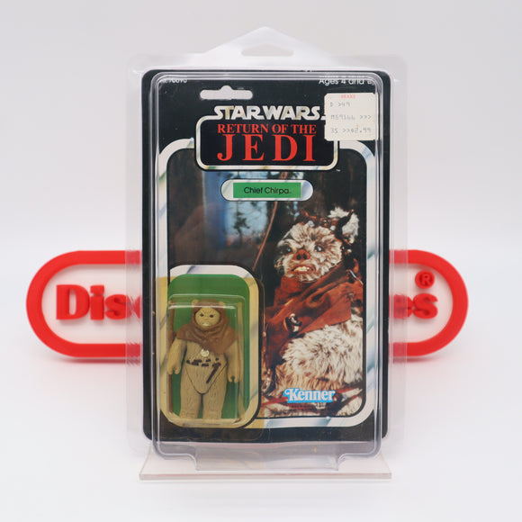 CHIEF CHIRPA - 65 BACK - NEW Authentic & Factory Sealed + STAR CASE! (MOC Vintage Star Wars Figure)