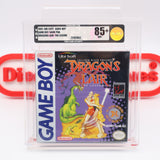 DRAGON'S LAIR: THE LEGEND - VGA GRADED 85+ NM+ GOLD! NEW & Factory Sealed with Authentic H-Seam! (Game Boy Original)