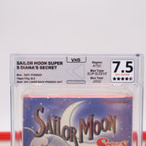 SAILOR MOON: SUPER S - DIANA'S SECRET - REWIND GRADED 7.5 & 4.5 OUT OF 5 STAR SEAL! NEW & Factory Sealed with Authentic V-Overlap Seam! (VHS)