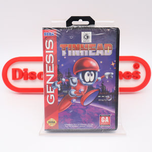 TINHEAD / TIN HEAD (POP 1!) - NEW & Factory Sealed with Authentic V-Overlap Seam! (Sega Genesis)