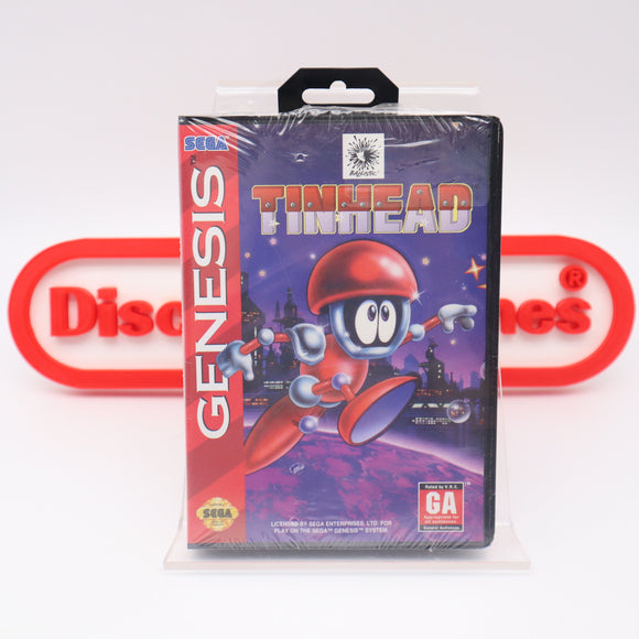 TINHEAD / TIN HEAD (POP 1!) - NEW & Factory Sealed with Authentic V-Overlap Seam! (Sega Genesis)