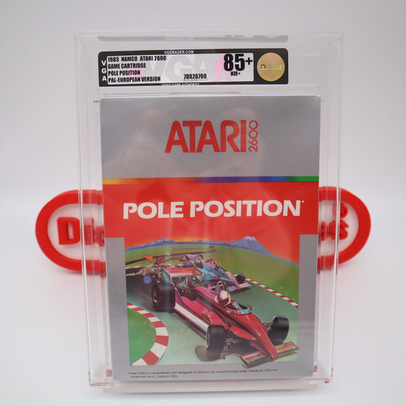 POLE POSITION - VGA GRADED 85+ NM+ GOLD! NEW & Factory Sealed PAL VERSION! (Atari 2600)