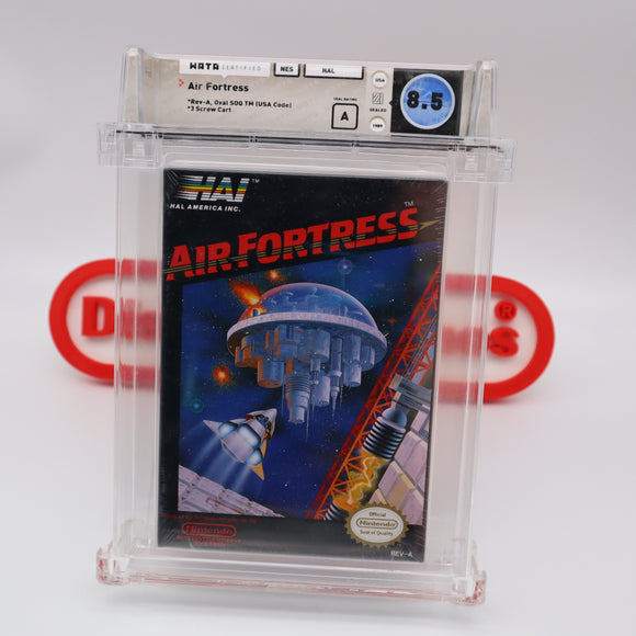 AIR FORTRESS - WATA GRADED 8.5 A! NEW & Factory Sealed with Authentic H-Seam! (NES Nintendo)