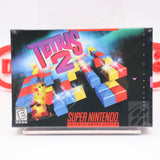 TETRIS 2 II (EXCELLENT CONDITION!) - NEW & Factory Sealed with Authentic V-Seam! (SNES Super Nintendo)
