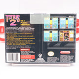 TETRIS 2 II (EXCELLENT CONDITION!) - NEW & Factory Sealed with Authentic V-Seam! (SNES Super Nintendo)