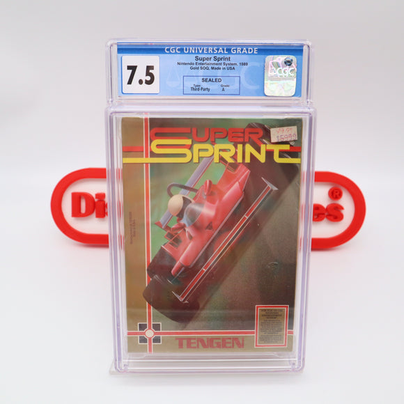 SUPER SPRINT - CGC GRADED 7.5 A! NEW & Factory Sealed! (NES Nintendo)