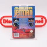 SOLAR JETMAN: HUNT FOR THE GOLDEN WARSHIP - NEW & Factory Sealed with Authentic H-Seam! (NES Nintendo)