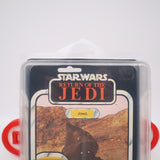 JAWA - 65 BACK - NEW Authentic & Factory Sealed + STAR CASE! (MOC Vintage Star Wars Figure)