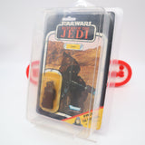 JAWA - 65 BACK - NEW Authentic & Factory Sealed + STAR CASE! (MOC Vintage Star Wars Figure)