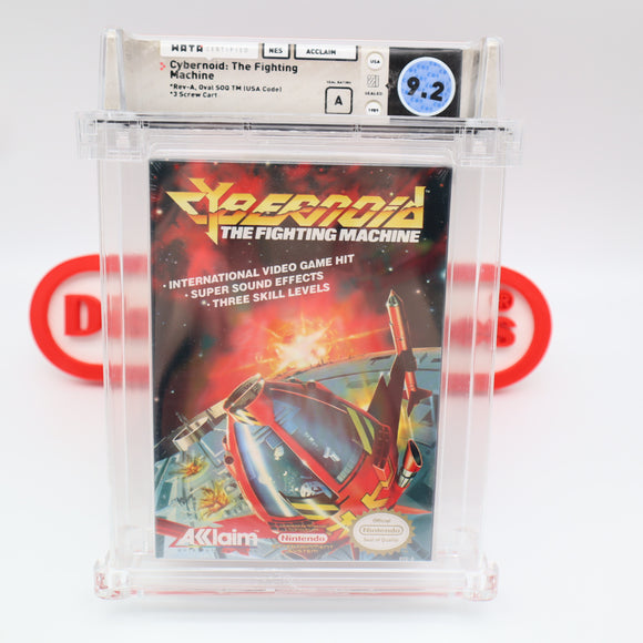 CYBERNOID: THE FIGHTING MACHINE - WATA GRADED 9.2 A! NEW & Factory Sealed with Authentic H-Seam! (NES Nintendo)