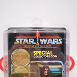 THE EMPEROR WITH COIN - POTF 92 BACK - NEW Authentic & Factory Sealed + STAR CASE! (MOC Vintage Star Wars Figure)