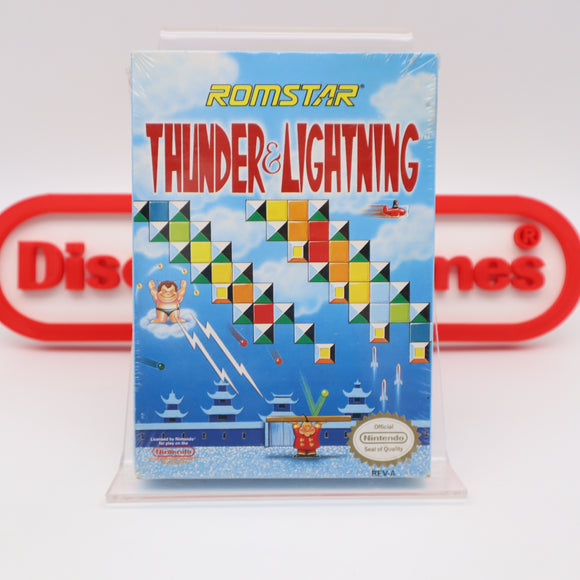 THUNDER & AND LIGHTNING - NEW & Factory Sealed with Authentic H-Seam! (NES Nintendo)