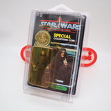 THE EMPEROR WITH COIN - POTF 92 BACK - NEW Authentic & Factory Sealed + STAR CASE! (MOC Vintage Star Wars Figure)