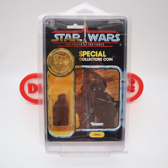 JAWA WITH COIN - POTF 92 BACK - NEW Authentic & Factory Sealed + STAR CASE! (MOC Vintage Star Wars Figure)