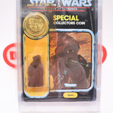 JAWA WITH COIN - POTF 92 BACK - NEW Authentic & Factory Sealed + STAR CASE! (MOC Vintage Star Wars Figure)