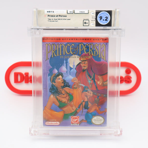 #513 - PRINCE OF PERSIA - WATA GRADED 9.2 B+ (NES Nintendo) - THE DISCOUNTGAMES COLLECTION