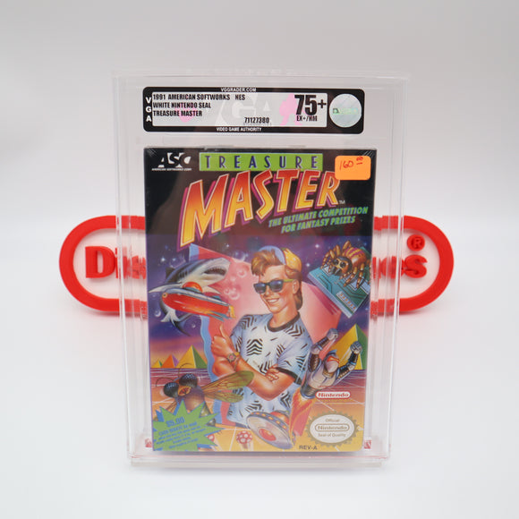 TREASURE MASTER - VGA GRADED 75+ EX+/NM! NEW & Factory Sealed with Authentic H-Seam! (NES Nintendo)