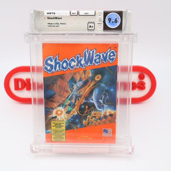 #591 - SHOCKWAVE / SHOCK WAVE - WATA GRADED 9.6 A+ (NES Nintendo) - THE DISCOUNTGAMES COLLECTION